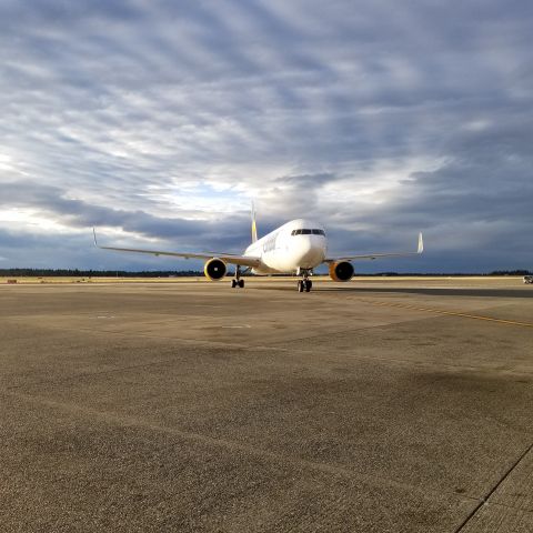 BOEING 767-300 (D-ABOU) - Clean ramp, nice sky makes the plane look like an RC, until it gets closer