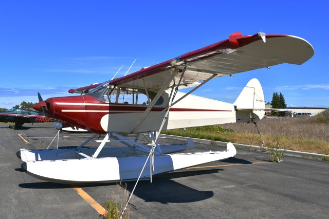 Piper PA-12 Super Cruiser (N4008M) - Piper PA-12 Super Cruiser N4008M in Anchorage Lake Hood Seaplane Base