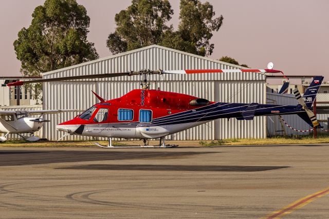 Bell 222 (VH-JQB) - National Helicopters (VH-JBQ) Bell 222UT at Wagga Wagga Airport