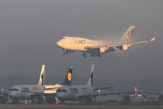 Boeing 747-400 (TC-ACG) - AirAct cargo b747-481(bdsf) tc-acg landing at shannon 7/1/21.