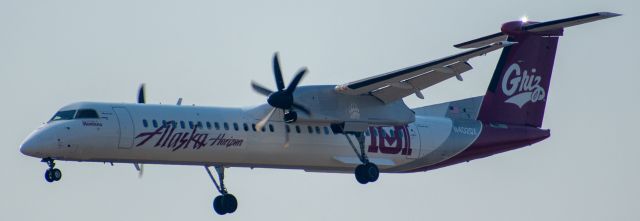 de Havilland Dash 8-400 (N402QX) - QXE2643 "University of Montana Livery"