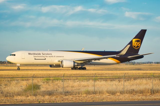 BOEING 767-300 (N349UP) - N349UP taxiing via A1 to 22L for a early morning departure to SDF as UPS2957.