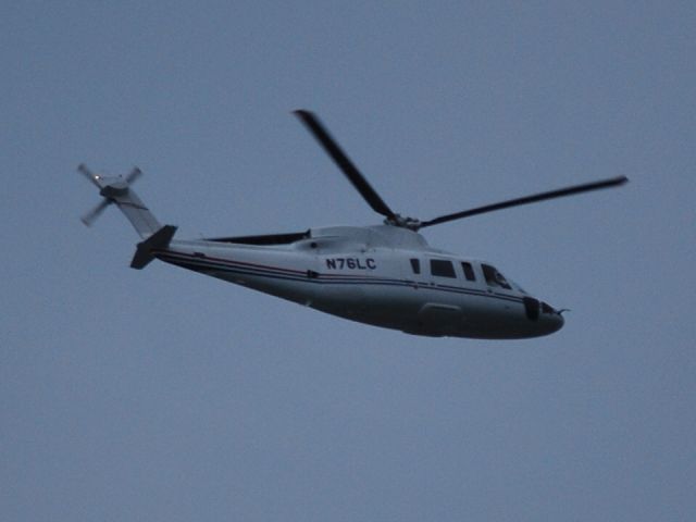 Sikorsky S-76 (N76LC) - Buzzing over the house in Huntersville, NC headed to Lowes Headquarters in Mooresville, NC - 7/8/09 Registered Owner: LOWES CO INC