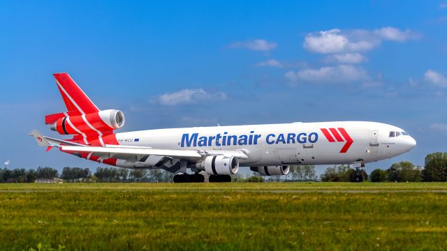 Boeing MD-11 (PH-MCU) - Landing Polderbahn in AMS many years ago, but lovely MD11F