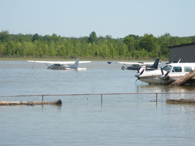 — — - Cornelia Fort Airpark after the May floods in Nashville.