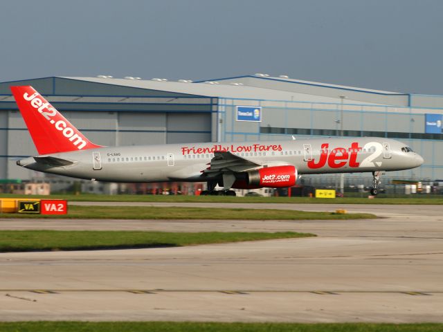 Boeing 757-200 (G-LSAG) - Taken from southside Manchester