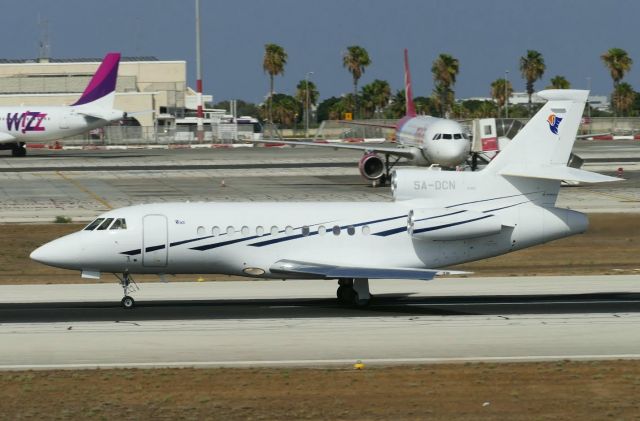 Dassault Falcon 900 (5A-DCN) - On departure to Mitiga 