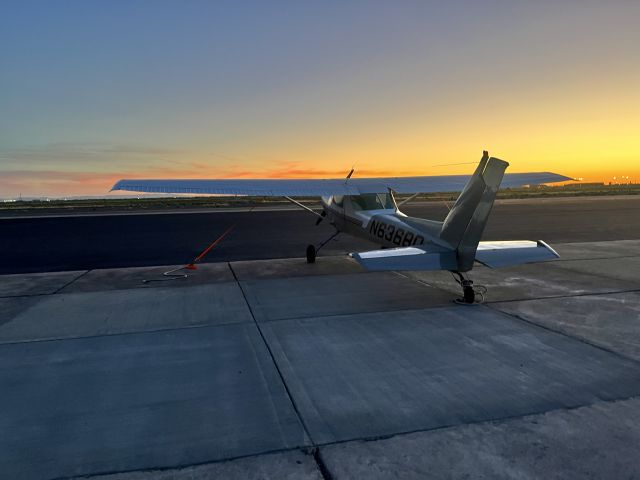 Cessna 152 (N6368Q) - N6368Q on the ramp at sunset in Pecos, TX. 