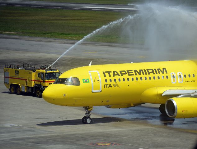 Airbus A320 (PS-SFC) - Início das operações da ITA em Recife, no dia 1º de Agosto de 2021./Start of ITA operations in Recife, on August 1, 2021.