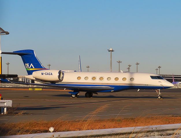 Gulfstream Aerospace Gulfstream G650 (M-GAGA) - Photo taken on Dec 23, 2022.