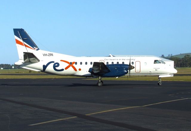 Saab 340 (VH-ZRI) - Rex Saab 340B VH-ZRI (msn 394) at Wynyard Airport Tasmania Australia. 1 November 2023.