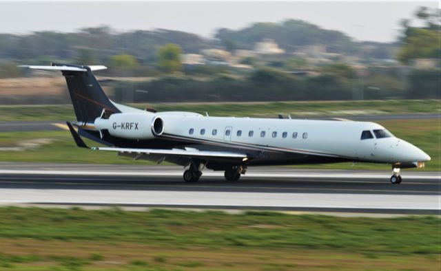 Embraer ERJ-135 (G-KRFX) - On landing RW31