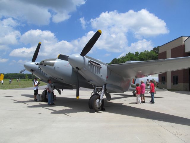 — — - At the time, the only airworthy Mosquito left in the world. May 2014 "Wings Over the Beach". Military Air Museum  Virginia Beach, VA