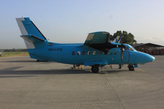 LET Turbolet (HH-LOG) - As seen from the departure door of Aerogare Guy Malary on 13 Jun 2012. Her next flight that morning would be to Jeremie.