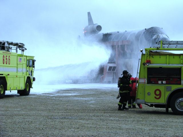 ORD — - ARFF vehicles during ORD mass disaster drill 08