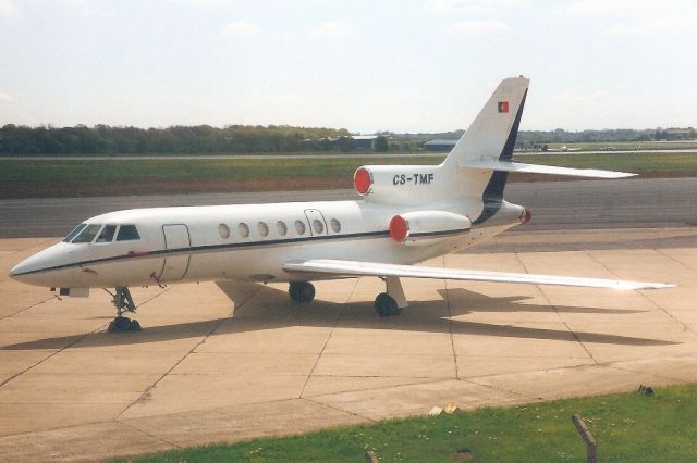 Dassault Falcon 50 (CS-TMF) - Seen here in May-96.br /br /Reregistered N534MA in Dec-96,br /then N290JJ 23-Apr-99,br /then N529CW 15-May-00,br /then N529MM 7-Oct-04,br /then C-GRGE 3-Feb-05,br /then N309SF 14-Sep-12.