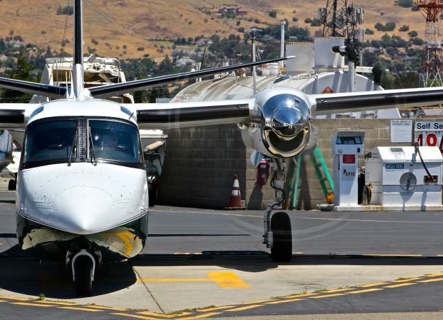 Gulfstream Aerospace Jetprop Commander (N224EZ) - Wisconsin based Aero Commander 695 parked on the Nice Air helipad and preparing for shutdown at Reid Hillview Airport. a rel=nofollow href=http://flightaware.com/live/flight/N224EZ/history/20160610/1111Z/KAPA/KRHVhttp://flightaware.com/live/flight/N224EZ/history/20160610/1111Z/KAPA/KRHV/a