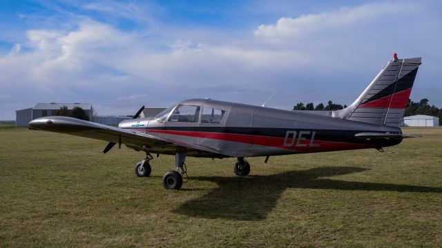 Piper Cherokee (ZK-DEL) - At the aeroclub facing towards the hangars