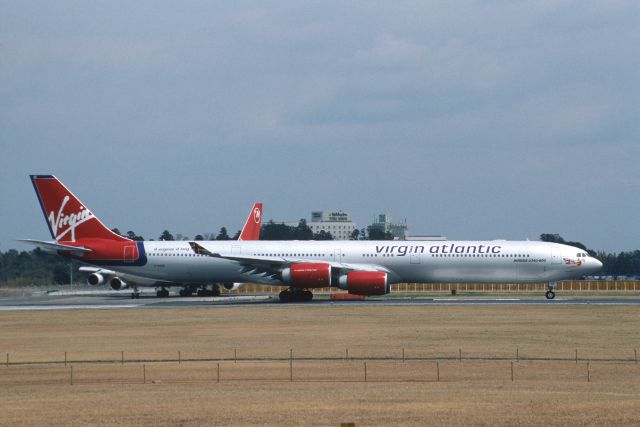 Airbus A340-600 (G-VOGE) - Departure at Narita Intl Airport Rwy16R on 2003/04/11