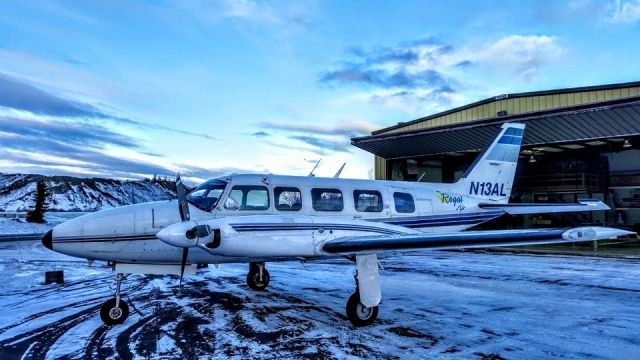 Piper Navajo (N13AL) - Regal Air Piper PA31-350 Navajo Chieftain at Lake Hood, Anchorage, AK. December 2015