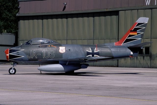 North American F-86 Sabre (BON106) - Beautiful preserved Sabre of JG-71 Richthofen at Wittmund AB, Germany