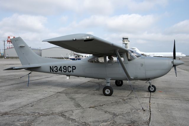 Cessna Skylane (N349CP) - The paint job on this T182T gives a hint as to its previous job for the USAF.