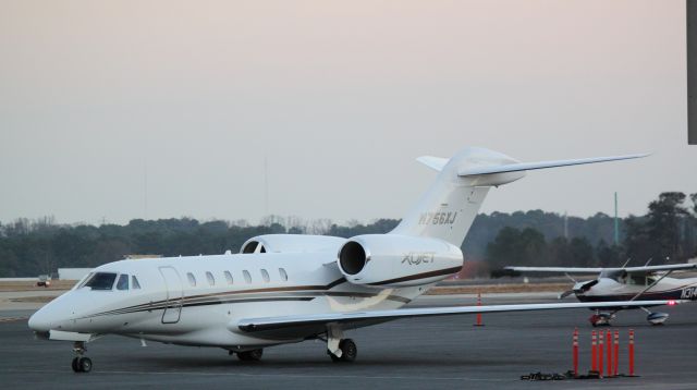 Cessna Citation X (N756XJ) - Starting up at Atlantic at PDK on 02/16/2011