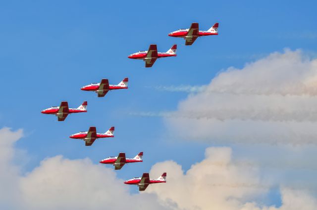 — — - Canadian Forces 431 Air Demonstration Squadron, the Snowbirds team in 7.