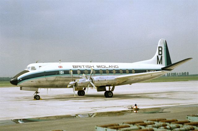 VICKERS Viscount (G-AWCV) - 1968 at Düsseldorf (EDDL)