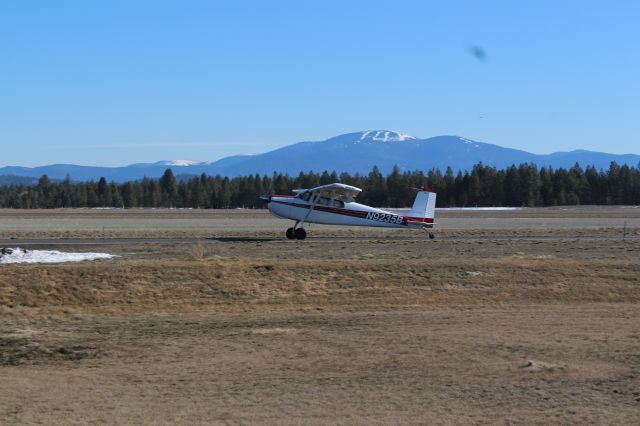 Cessna 175 Skylark (N9235B) - This plane landed on the dirt runway  at KDEW and taxiied past me. While not a legal runway, it is used occasionally by pilots who dont want to wait for the other runways to be cleared of traffic and by planes with tundra tires.