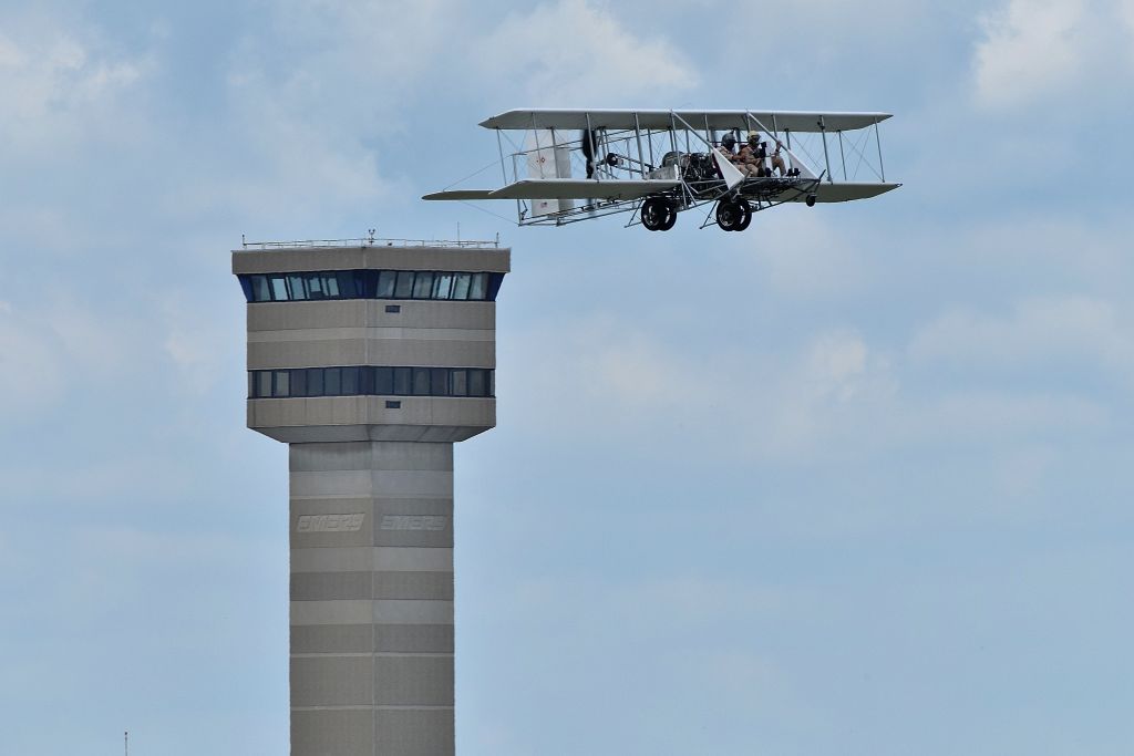 Cessna 400 (N1217B) - Wright Flyer replica flying at the DAY airshow 07-22-23