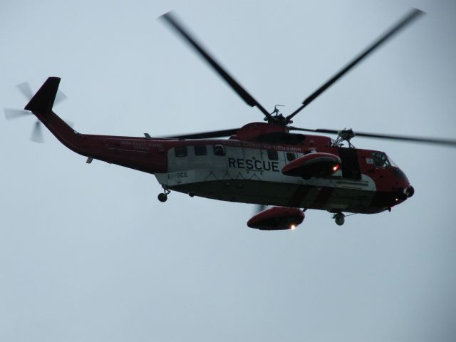 EI-GCE — - EI-GCE SIKORSKY S61N OF CHC HELICOPTERS FROM SHANNON DOING A DISPLAY AT ROSE OF TRALEE FESTIVAL ON   22-08-2011