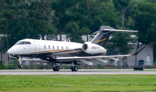 N587FX — - A Bombardier Challenger 350 departing Hilton Head Island.  6/11/22.