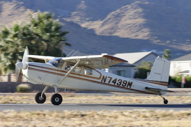 Cessna 175 Skylark (N7439M) - Departing runway 8