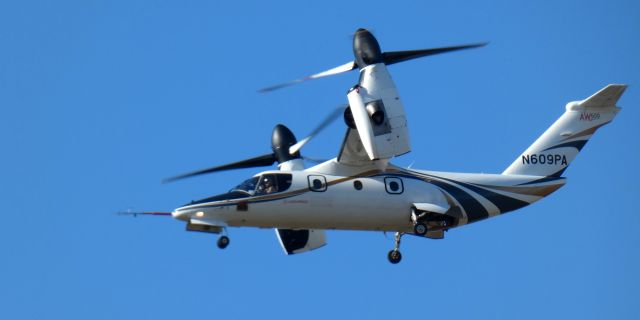 Bell BA-609 (N609PA) - Shortly after lifting off is this 2016 Leonardo AW609 Tiltrotor in the Autumn fo 2024. 