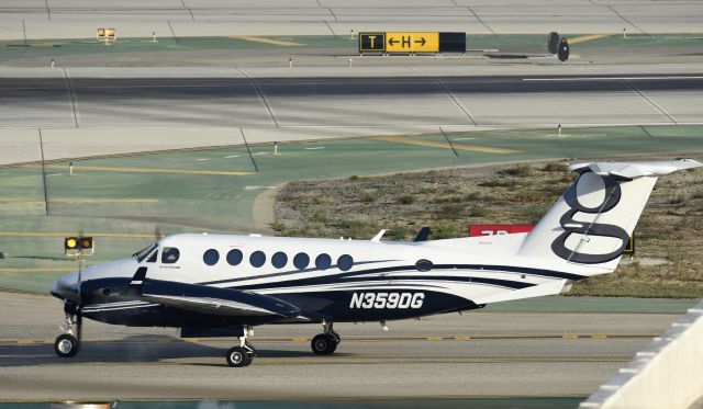 Beechcraft Super King Air 350 (N359DG) - Taxiing for departure at LAX