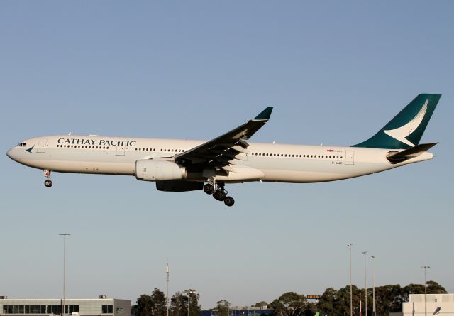 Airbus A330-300 (B-LAC) - B-LAC now in the new Cathay Livery arriving on Rwy.23 as Cathay 173.