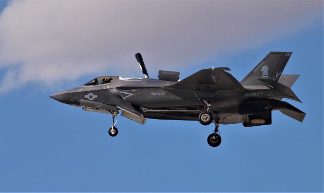 Lockheed F-35C (VMFA121) - Watching Hover Practice a the USMC Air Base Yuma AZ.