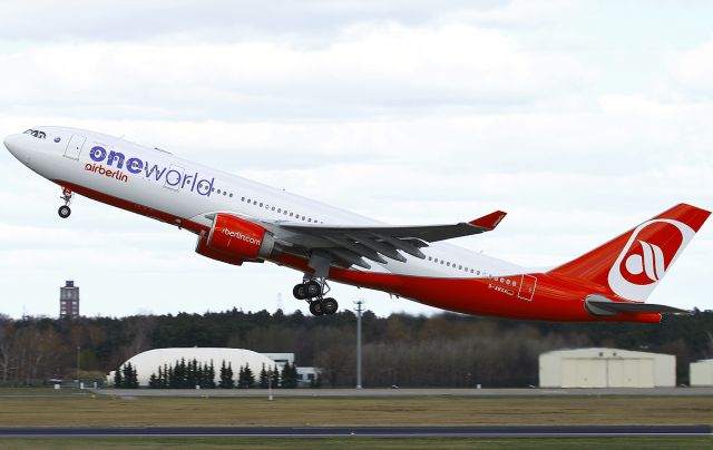 Airbus A330-300 (D-ABXA) - First take off in oneworld colors at Berlin-Tegel.