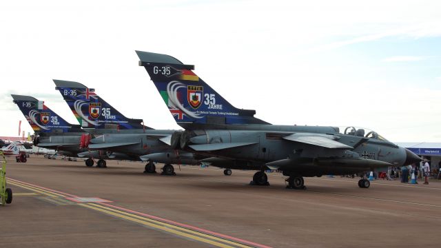 — — - RIAT 18 July 2015br /Panavia Tornado (German 45+71 G-35) (RAF GR4 ZA612 / B-35) (Italian  MM7037 / 6-16 I-35) 35th Anniversary of the Tri-national Tornado Training br /Establishment TTTE