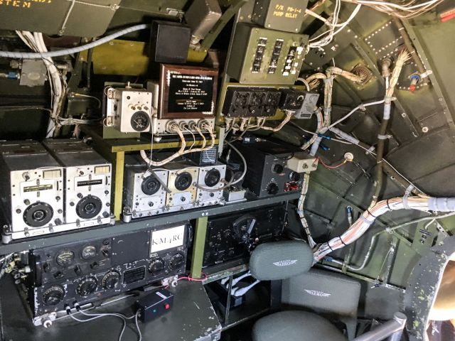 NX529B — - B-29 Fifi visits Charleston, SC - Radio operator table