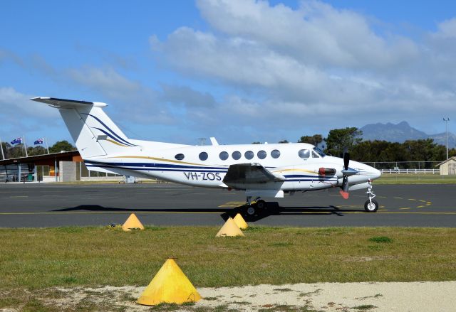 Beechcraft Super King Air 200 (VH-ZOS) - B200 Kingair at Flinders Island, Sept 2017