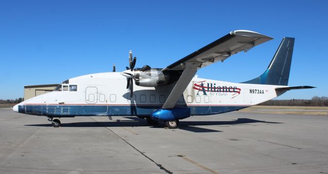 Short SD3-60 (N973AA) - A Short SD3-60 on the ramp at Pryor Regional Airport, Decatur, AL - December 11, 2019.