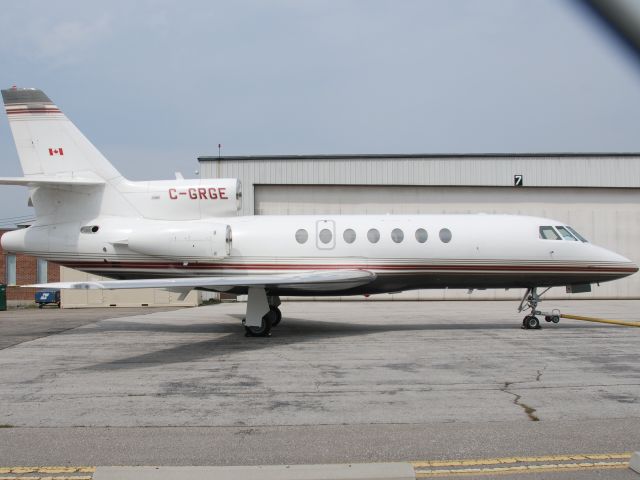 Dassault Falcon 50 (C-GRGE) - Chartright Falcon 50 at Torontos Pearson Airport - C-GRGE currently for sale. April 15/10