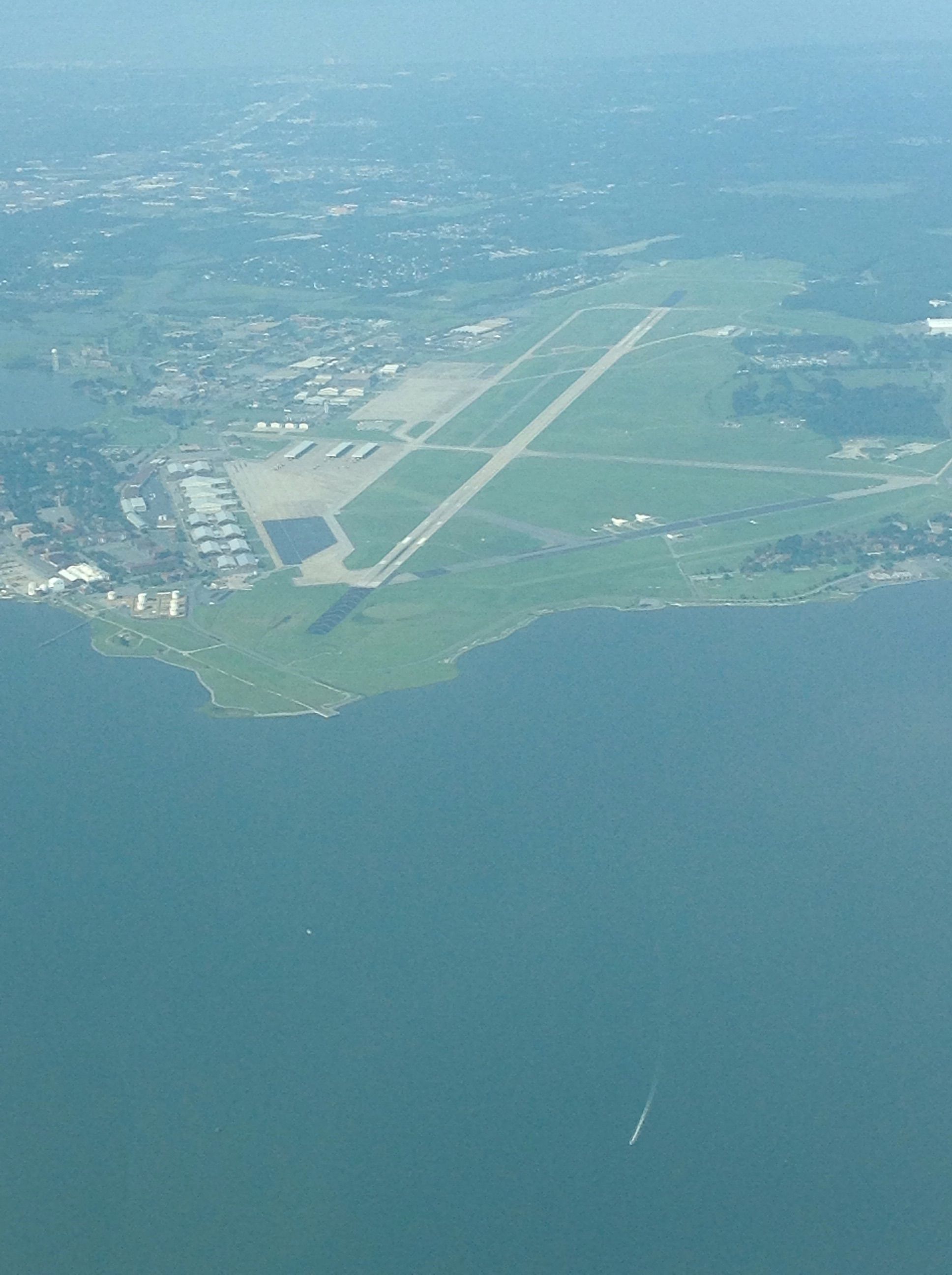 — — - Langley Air Force base at 3,000 ft