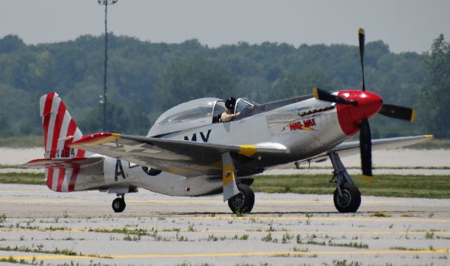 North American P-51 Mustang (N51MX) - Vintage P51 Mustang at IAG for the Thunder over Buffalo airshow!