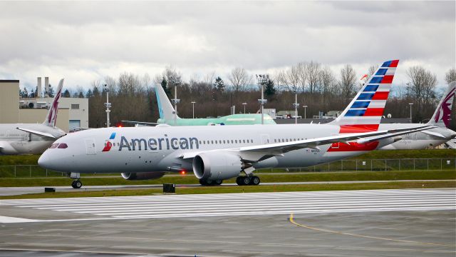 Boeing 787-8 (N801AC) - BOE818 taxis to the Boeing North gate on completion of a B2 flight on 2/10/15. (ln 249 / cn 40619).