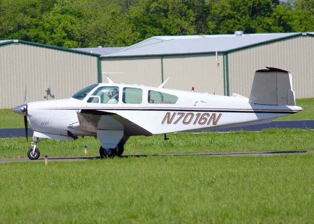 Beechcraft 35 Bonanza (N7016N) - 1967 Beech V35A At Downtown Shreveport.