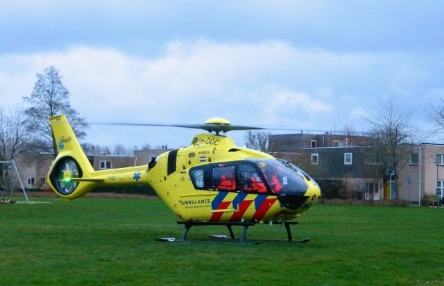 PH-DOC — - Departing after medical assistance in residential area (Groningen, Netherlands)