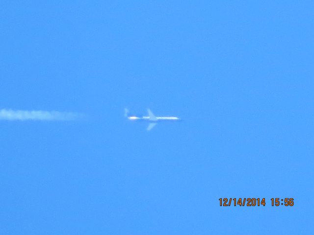 Embraer ERJ-145 (N825HK) - Trans States Airlines flight 3421 from OKC to ORD over Southeastern Kansas at 35,000 feet.